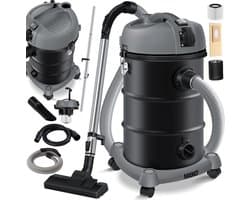MASKO® Alleszuiger 6IN1 Nat- en Droogzuiger 2300W + stopcontact, Blaasfunctie, Droog- & natzuigen | Industriële stofzuiger vuilreservoir 30L Bouwstofzuiger - Grijs