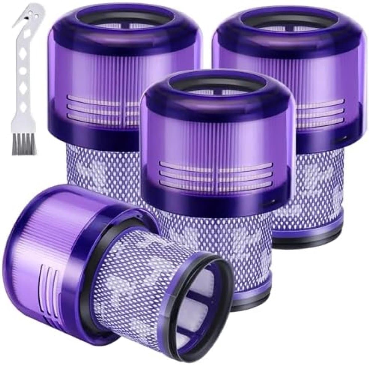 Filters geschikt voor Dyson V11 V15 Torque Drive Animal Complete Extra Detect Submarine - Vervangingsfilter - 4 Pack - 970013-02 - HEPA - H12 - Wasbaar - Herbruikbaar — afbeelding 1