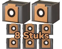 8 Stuks premium stozuigerzakken geschik voor Eufy Clean X8 Pro/X10 Pro Omni robotstofzuiger, stofzak, accessoireset, reserveonderdelen, grote capaciteit