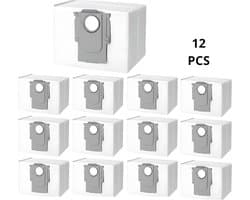 PolkaHome® 12 Stuks stofzuigerzakken geschikt voor Roborock Q5 Max+, Q5 Pro+, Q8 Max+, Q7 Max+, S8+, S8 Pro Ultra, S7 Pro Ultra, S7 MaxV Ultra – Set van 12 Stuks, Vervangende Stofzakken, Robotstofzuiger Accessoires voor Roborock Q5, Q7, S7, S8, Q7+