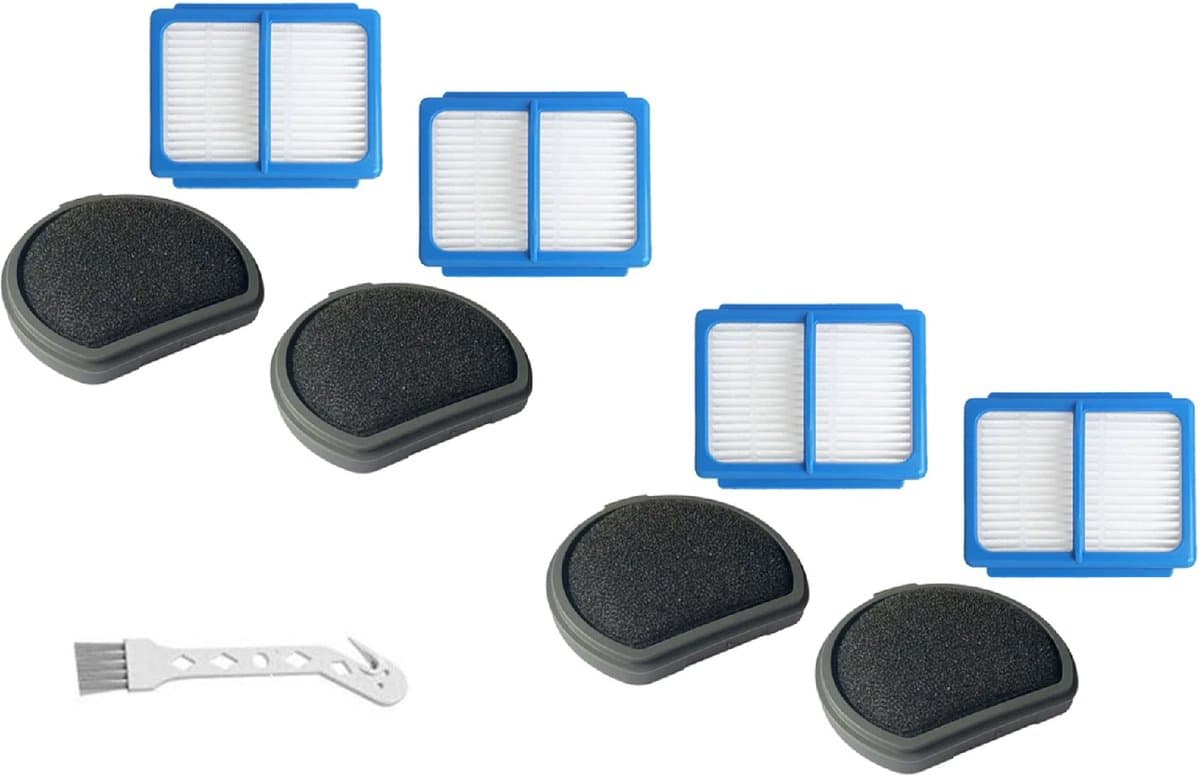 Replacements® filters geschikt voor de AEG QX9 steelstofzuiger - 9-delig — afbeelding 1