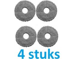 4 x Mop - Dweildoek voor Roborock - Dreame - X30 - X40 - X50 - Xiaomi - beste kwaliteit vervangingen voor robotstofzuiger - dweilrobot robotstofzuiger