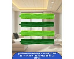 2/4 Stuks Set Vervangende Onderdelen Rolborstels geschikt voor IRobot I E J-serie, I7 I7+ I3 I3+ I4 I6 I6+ I8 I8+Plus E6 E7 J7 J7Plus Stofzuiger Vervangend Accessoire Rubberen Borstel
