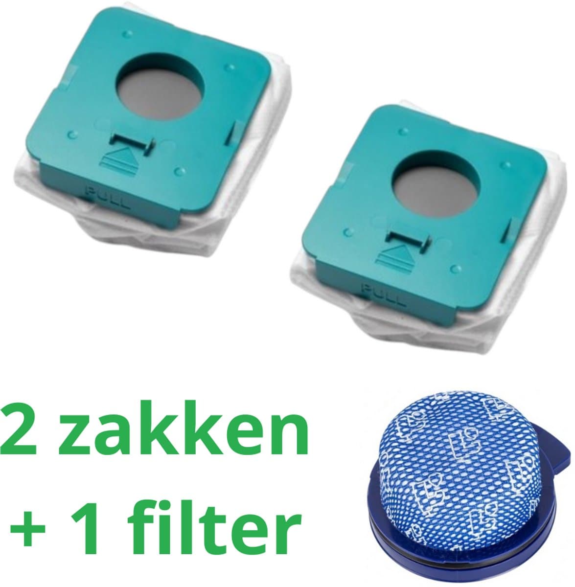 2 x zakken hoogwaardige vervanging voor SAMSUNG BESPOKE JET + 1 filter HEPA compatibel VS20A958FWN - VS20A95923B/AA stok stofzuiger-onderdelen-het onderdeelnummer van het origineel is: Samsung VCA-ADB952 -schoonmaakstations — afbeelding 1