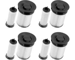 4x Fijnstoffilter set geschikt voor Miele Triflex HX1 Facelift & HX2 steelstofzuigers Alternatief vervanging filter HX-FSF
