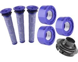 XXL Set HEPA Pre- & Post Filter geschikt voor Dyson V7, V8 - inclusief Cover cap voor Dyson V7/V8 - Promessa-Solutions.