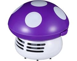 Mini Stofzuiger - Tafelreiniger Desktop - Bureau Schoonmaken - Draadloos Werking - 3 Stuks - Paars