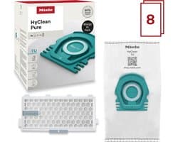 MIELE TU Allergy XL HyClean Pure - 8 stofzuigerzakken en een HEPA-filter