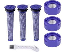 Geschikt voor Dyson V8- en V7-filters, achterste motorfilter en geschikt voor Dyson V7- en V8 Animal Absolute HEPA-filter (3-pack).
