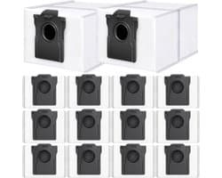 GELLDG Stofzuigerzakken - 14 Stuks - Vervangingsonderdelen voor Stofzuigers - Geschikt voor Dreame L10s Ultra Gen 2/L10s Ultra Gen 3/X40 Ultra/X50 Ultra/L40 Ultra/L50 Ultra/Mova P10/E30/P50/V50