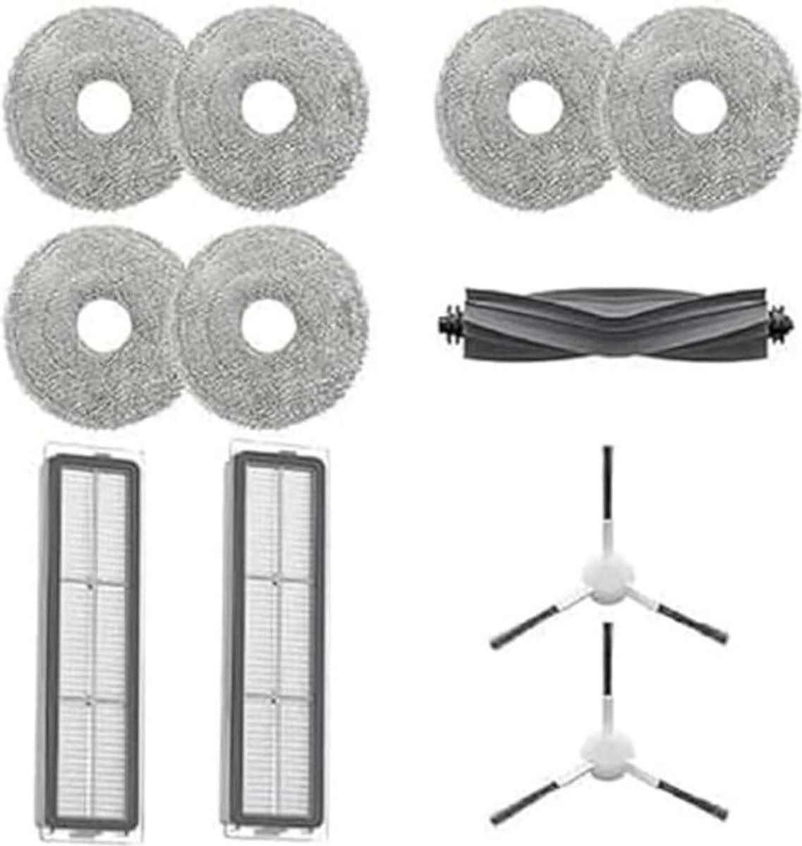 Dreame L10 Prime/L10s Ultra/L10 Ultra Original Accessoireset: 1 hoofdborstelkop, 2 zijborstels, 2 stoffilters, 6 dweildoeken (3 paar) — afbeelding 1