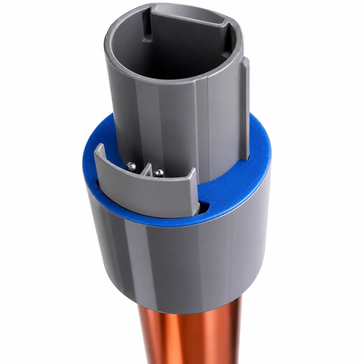Alvora anti-wiebel adapter geschikt voor Dyson V10 - Steel versteviging - Speling tussen buis en motorunit verminderen — afbeelding 1