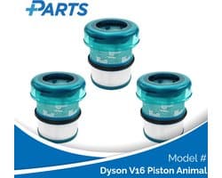Dyson V16 Piston Animal Filters (3 Stuks, Plus.Parts® alternatief voor 974676-01)