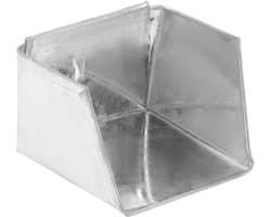 Mini Stofblik - Bureau Stoffer - Tafel Schoonmaken - IJzeren Schep - 7 x 7 x 5 cm - Zilver
