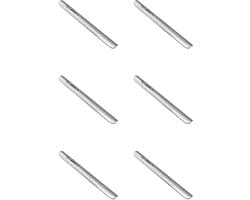 Tafelkruimelaar Set - Kruimelveger - Snel Tafels Schoonmaken - Met Kledingclip - 6 Stuks - Zilver