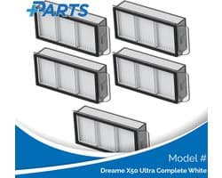 Dreame X50 Ultra Complete White Filters (5 Stuks, Plus.Parts® alternatief voor RHF21)