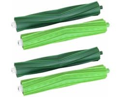 2 Rubber Multivlak Borstels Geschikt voor iRobot i7/i7+/i8/i8+/E5/E6/E7 Stofzuigerrobots, Vervangende Rollen voor E & I Series