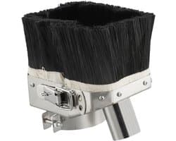 Spindel Stofhoes - Graveermachine Accessoire - Stofvrij Werken - Dubbele Deur Ontwerp - 80mm - Zilver