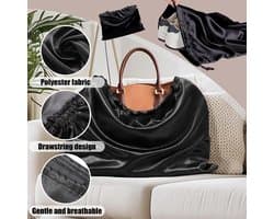 Dailygoods- Stofzakken 3 stuks - Stofdicht - Opbergtas - Reisopbergzakje - Trekkoord - 50x40 cm - Polyester - Opbergzak