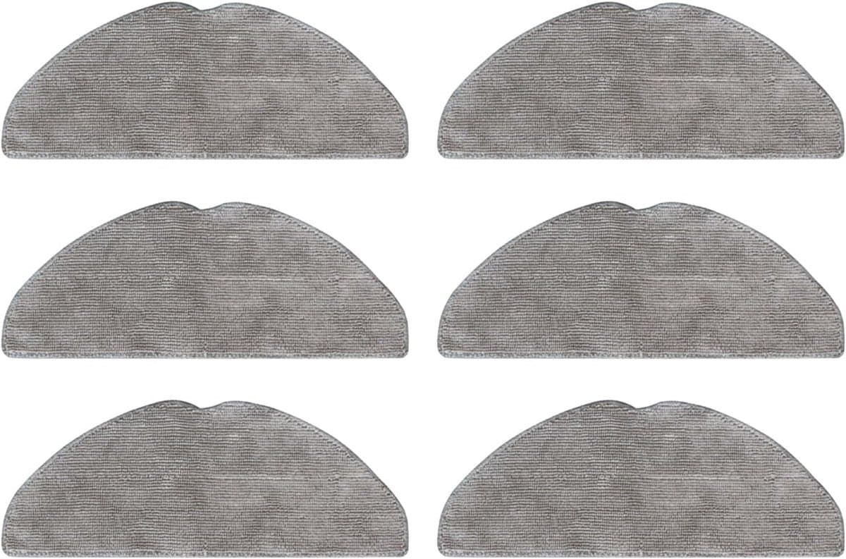 6 stuks wasbare microvezel dweildoeken als vervanging-compatibel met Tapo RV30 Max Plus, Tapo RV30 Max, Tapo RV20 Max Plus en Tapo RV20 Max Plus- eenvoudig te installeren- herbruikbaar — afbeelding 1