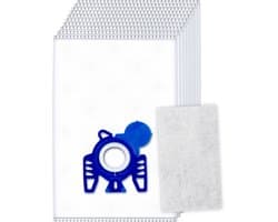 10x Dparts stofzuigerzakken geschikt voor Miele GN - met motorfilter - HyClean 3D Efficiency gn stofzakken - Complete C2 C3 - Classic C1 - S8 S5 S2 - MI40 zakken