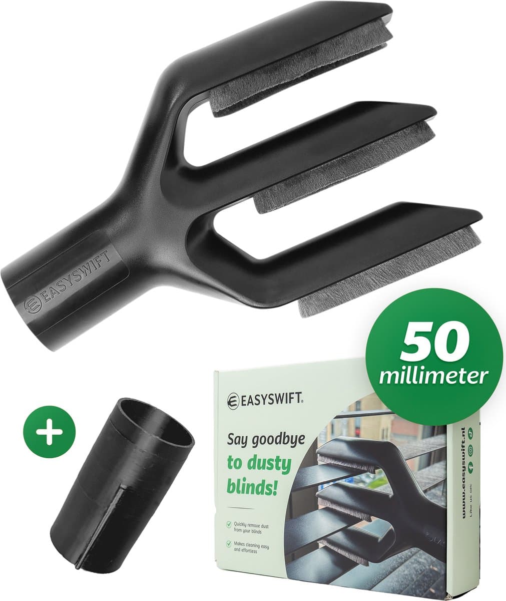 Opzetstuk 50mm - Jaloezieën Reiniger - Lamellen reiniger - Luxaflex Schoonmaken - Stofzuiger Accessoires - Stofvrij - Universeel - Gepatenteerd — afbeelding 1