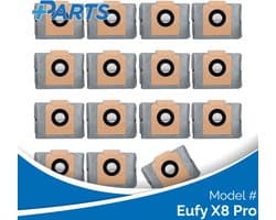 Eufy X8 Pro Stofzakken (15 Stuks, Plus.Parts® alternatief voor T29F70A2)