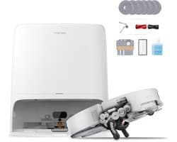 Roborock Saros 20 Neo-Robotstofzuiger Met Dweilfunctie-36000Pa-AdaptiLift Chassis 3.0-Kan drempels tot 8,8 cm-RetractSense Navigatiesysteem-7.95 cm Ultraslank Ontwerp-FlexiArm-technologie-100℃ Warmwatermopwas–Zelfreinigend Station&Anti-Klit Borstels