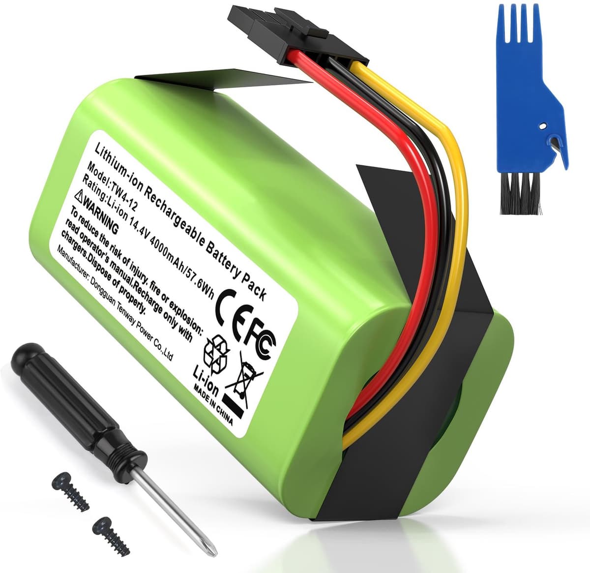 4000 mAh Vervangende Accu voor Eufy en iRobot Stofzuigers — afbeelding 1