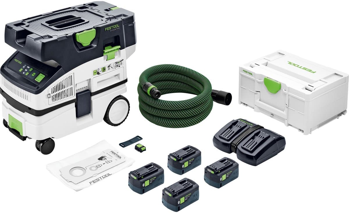 Festool CTLC MINI I-Plus Accustofzuiger 2x18V 5.0Ah - 577670 — afbeelding 1