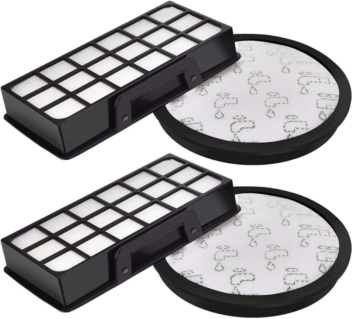2-delige Filterset (ZR903701) - Geschikt voor Rowenta RO7681EA RO7691EA RO7690EA RO7649EA RO7647EA RO7663EA RO7676EA Stofzuigers — afbeelding 1