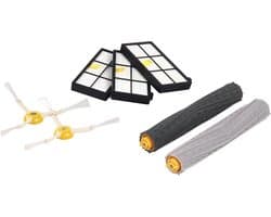 iRobot Roomba Onderhoudsset onderdelen - geschikt voor Roomba 800 en 900 serie navulset - 3 krachtige filters, 2 zijborstels en 1 set dubbele rubberen multivloerborstels