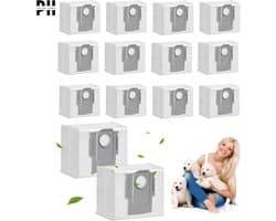 PolkaHome 12 Stofzuigerzakken voor Roborock S8+/S8 Pro Ultra/S7 MaxV Ultra/S7 Pro Ultra/Q7+/Q7 Max+/Q8 Max+/ Q5 Pro+ stofzuiger afzuigstation, stofzak, reserveonderdelen, accessoires voor Roborock