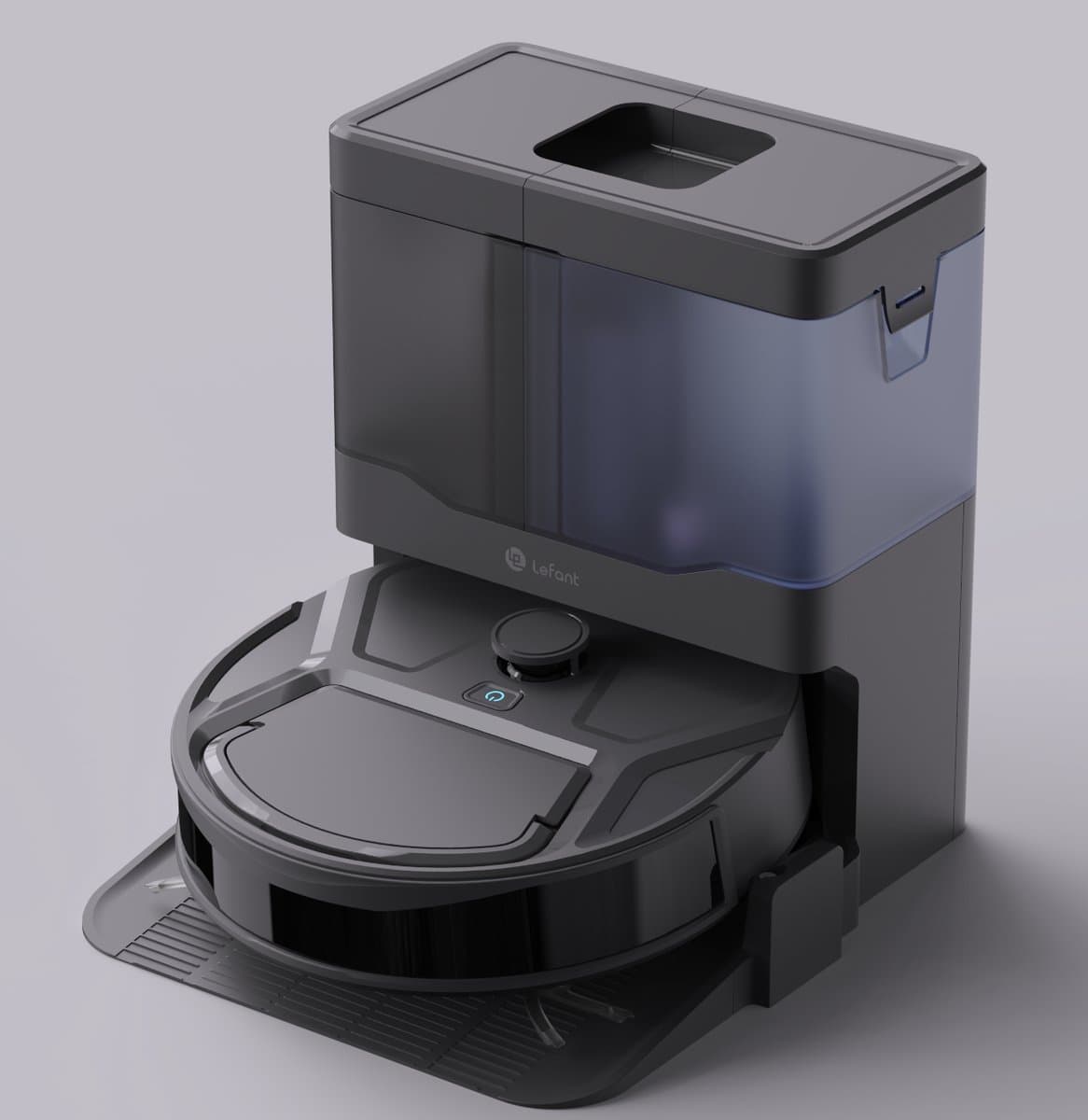 Lefant M265 Robotstofzuiger met dweilfunctie – 20.000 Pa zuigkracht – Zelfreinigend – Herbruikbare stofbak – Huisdierhaar – dTOF Lidar-navigatie – Handsfree – Grijs — afbeelding 1