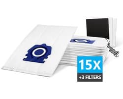 15x PREMIUM PRO 3D Stofzuigerzakken Geschikt voor Miele GUARD - 15 Stofzakken + 2x Hygiëne en 1x Motor filter meegeleverd! Premium kwaliteit zakken - Cat & Dog - Anti Allergie -Geschikt voor o.a. Miele GUARD L1, M1, S1