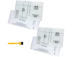 3 stuks - inclusief 2 sets filterwatten en 1 borstel - voor Miele Compact C2, Compact C1, Complete C1, S241, S290, S300i, S500, S700, S4 en S6 series, en voor Miele Classic C2, C3, S2, S5, S8 en S400 series stofzuigers
