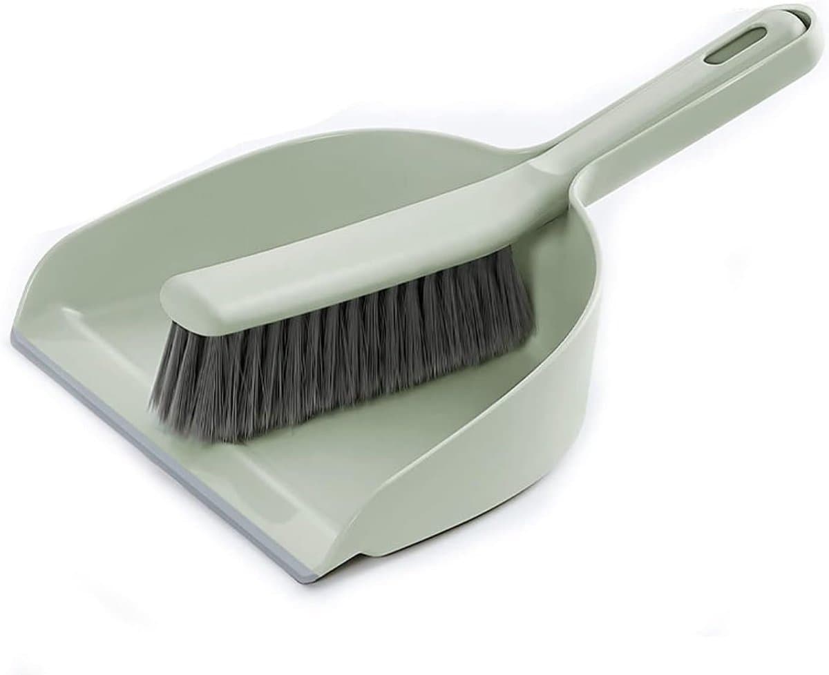 Mini stofpan borstel - Reinigingsset - Bureau schoonmaken - Compact ontwerp - Niet gespecificeerd - Groen — afbeelding 1