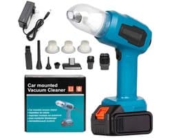 Draadloze Handstofzuiger voor Auto en Thuis - Kruimeldief met Blaasfunctie - Krachtige Accu Stofzuiger - Inclusief Accessoires