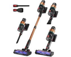 Princess Draadloze Steelstofzuiger 339525 - 25,9V - 2-in-1 Handstofzuiger - 350W BLDC Motor - Tot 50 Minuten Accuduur - Lichtgewicht