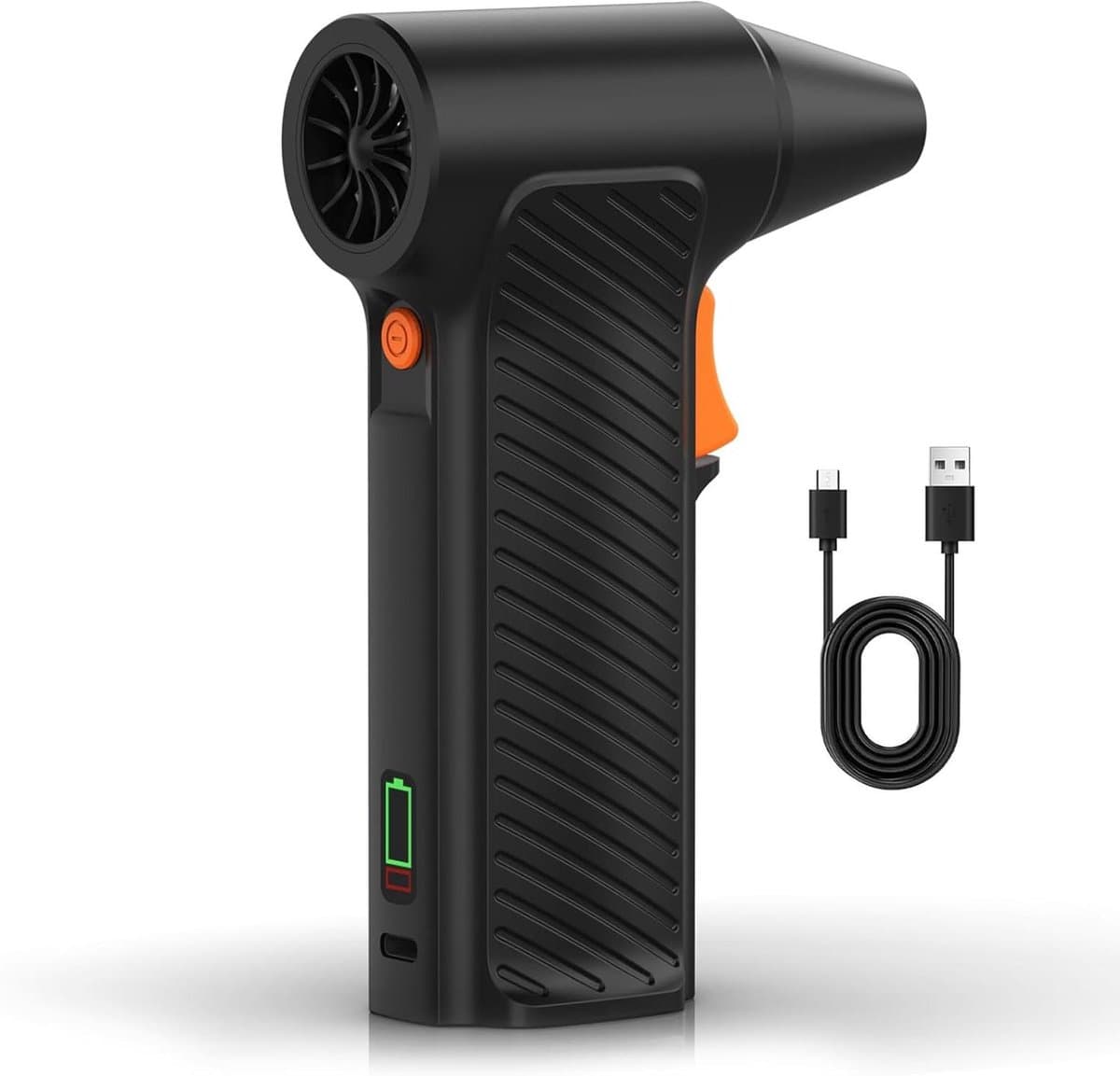 Elektrische Air Duster - Bladblazer Reiniger - Stof Vrij Maken - Instelbare Luchtstroom - 110.000 RPM - Zwart — afbeelding 1