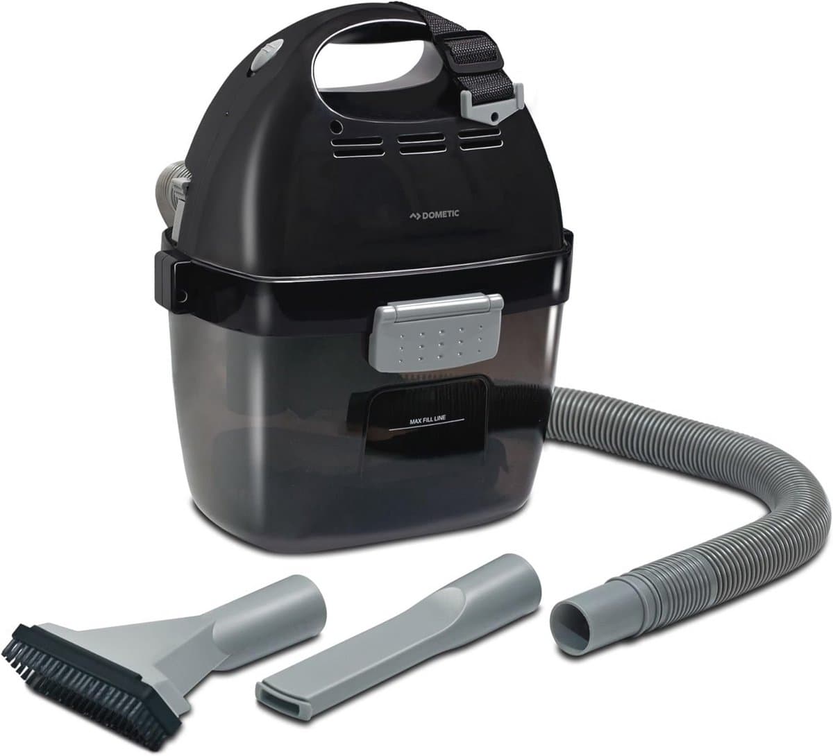 Draagbare Nat-Droog stofzuiger met 12V accu voor camping en auto — afbeelding 1