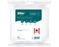 Sillar Stofzuigerzakken synthetisch - anti-allergeen - 5 filterlagen - vervanging voor BBZ41FGALL - geschikt voor stofzuigers Bosch GL30 GL45 GL50 GL80 Serie 2 4 6, Siemens - 4 stuks