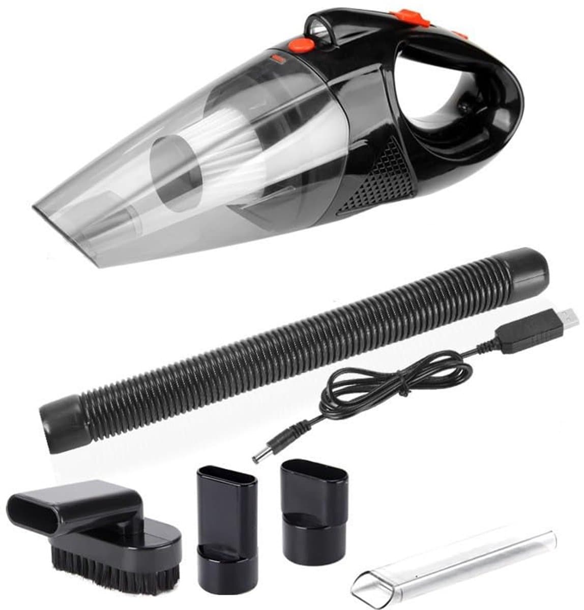 Ynkkvre - handstofzuiger - met ultrakrachtige motor 42000 TR/min – draadloos, 5000Pa zuigkracht – LED verlichting voor nat en droog reinigen — afbeelding 1