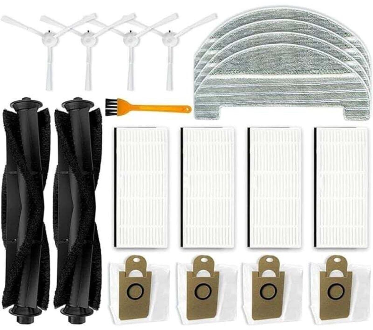 19 reserveonderdelen en accessoires Geschikt voor de Ultenic T10 robotstofzuiger Geschikt voor 2 hoofdborstels + 4 zijborstels + 4 H-filters — afbeelding 1