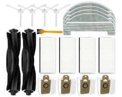 19 reserveonderdelen en accessoires Geschikt voor de Ultenic T10 robotstofzuiger Geschikt voor 2 hoofdborstels + 4 zijborstels + 4 H-filters