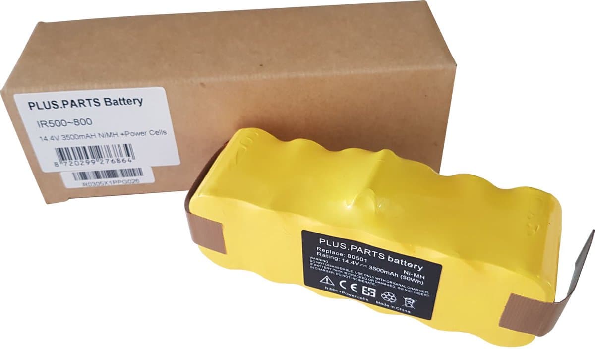 Roomba 500, 600, 700 en 800 Serie Ni-MH 3500mAh/14.4V Plus.Parts Accu geschikt voor iRobot — afbeelding 1
