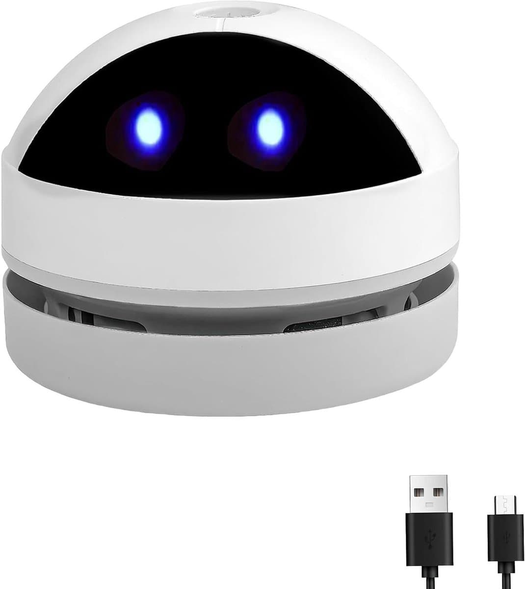Mini Stofzuiger - Draagbare Stofzuiger - Bureau Reinigen - USB Oplaadbaar - 8.7 x 8.7 x 9.6 cm - Wit — afbeelding 1