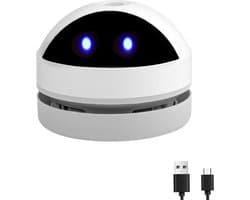 Mini Stofzuiger - Draagbare Stofzuiger - Bureau Reinigen - USB Oplaadbaar - 8.7 x 8.7 x 9.6 cm - Wit