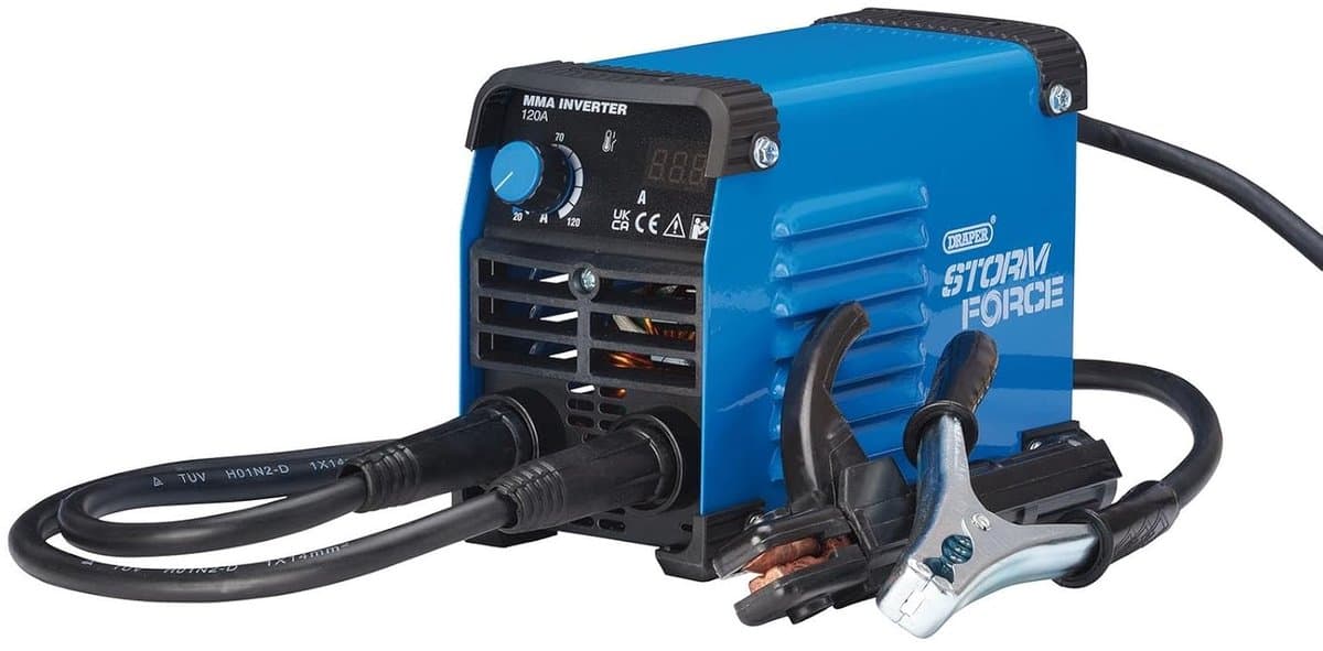 MMA Inverter Lasapparaat - Lasapparaat Inverter - Metaal Bewerken - Hot Start Anti-Stick - 120A - Grijs — afbeelding 1