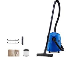 QORA® Steelstofzuiger met snoer - Steelstofzuiger - Stofzuiger - Blauw - 47cm x 39cm x 36cm